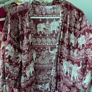 The Elephant Pants Red Cardigan